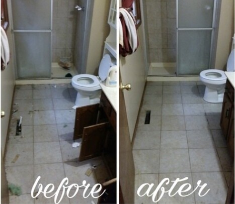 Before & After Bathroom Cleaning in Detriot, MI (1)